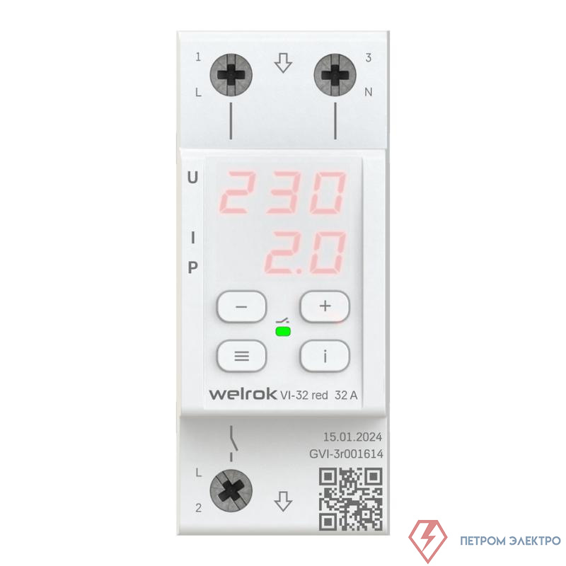 Реле напряжения VI-32 red Welrok 4660251140519