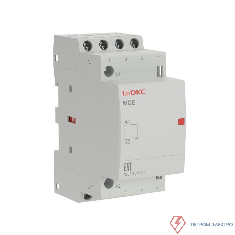 Контактор модульный YON max типа MCE 4P 25A 240В 4НО YON MCE-25-40-A240
