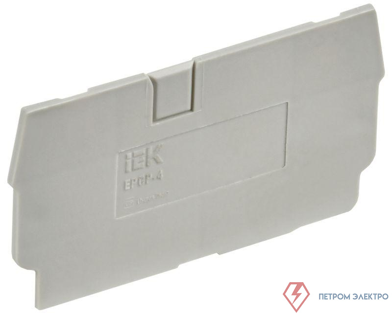 Заглушка для CP 4кв.мм сер. IEK YCT20-00-K03-004-ZGL