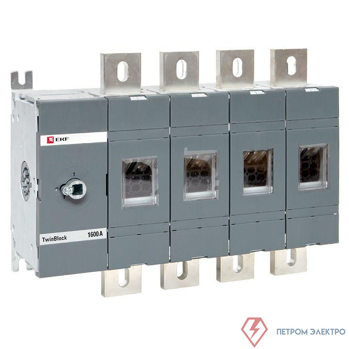 Рубильник 4п 1600А без рукоятки управления TwinBlock EKF tb-s-1600-4p