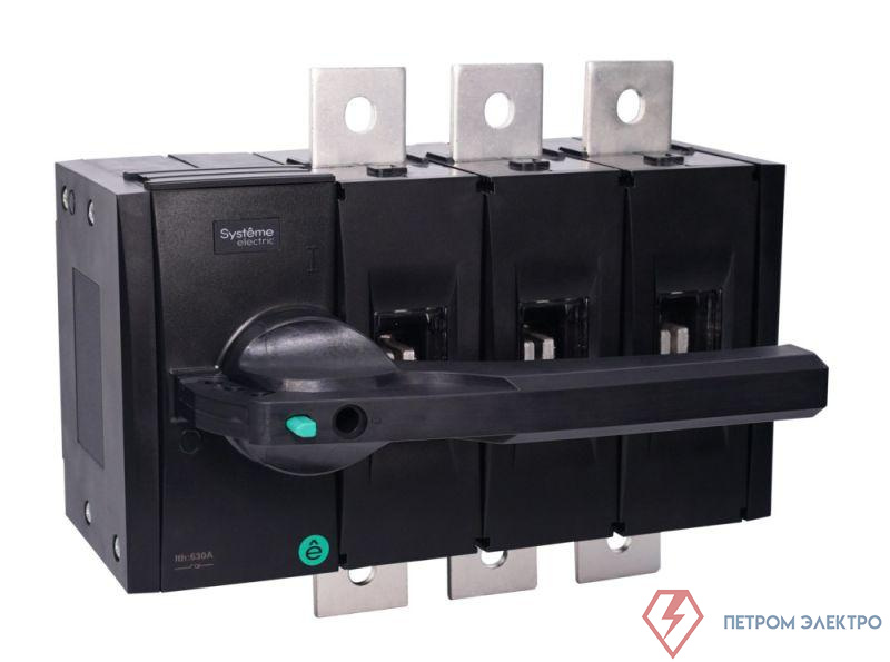 Выключатель-разъединитель SYSTEMEPACT SD630 3п 500А рукоятка фронт. центр (зак. отдельно) SE SSD06303MF0500