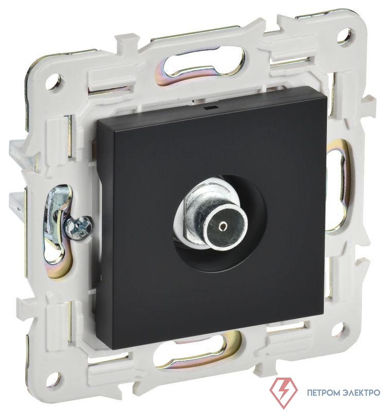 Розетка TV оконечная SKANDY SK-A12Bl черн. IEK SK-A10-O-K02