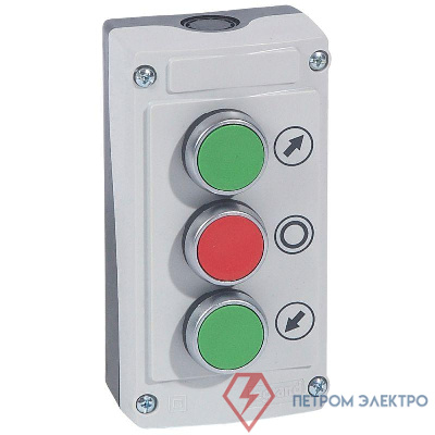 Пост кнопочный 3-х кноп. 2НО+НЗ Osmoz Leg 024236