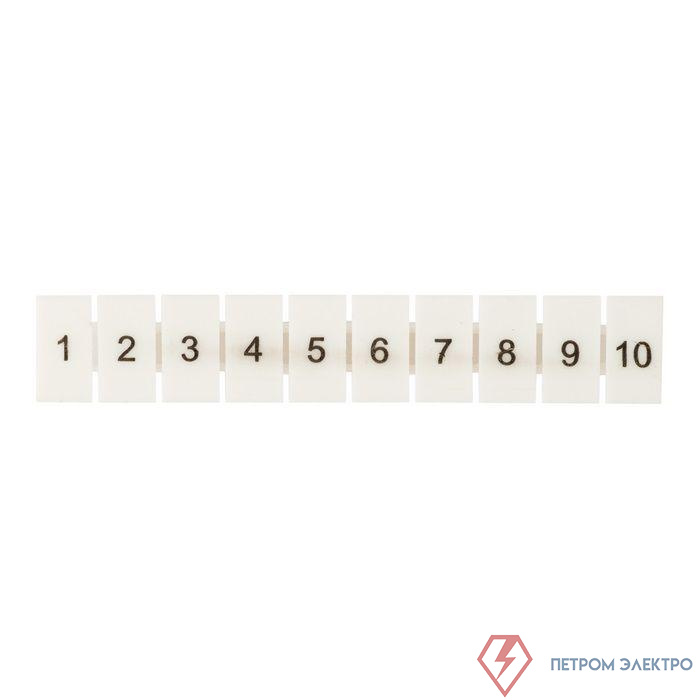 Маркеры для UT/ST/Push-in 2.5 с нумерацией 1-10 (уп.100шт) EKF zb-st-2.5-1-10