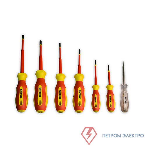 Набор диэлектрических отверток 6+1 (09330) SHTOK 376352