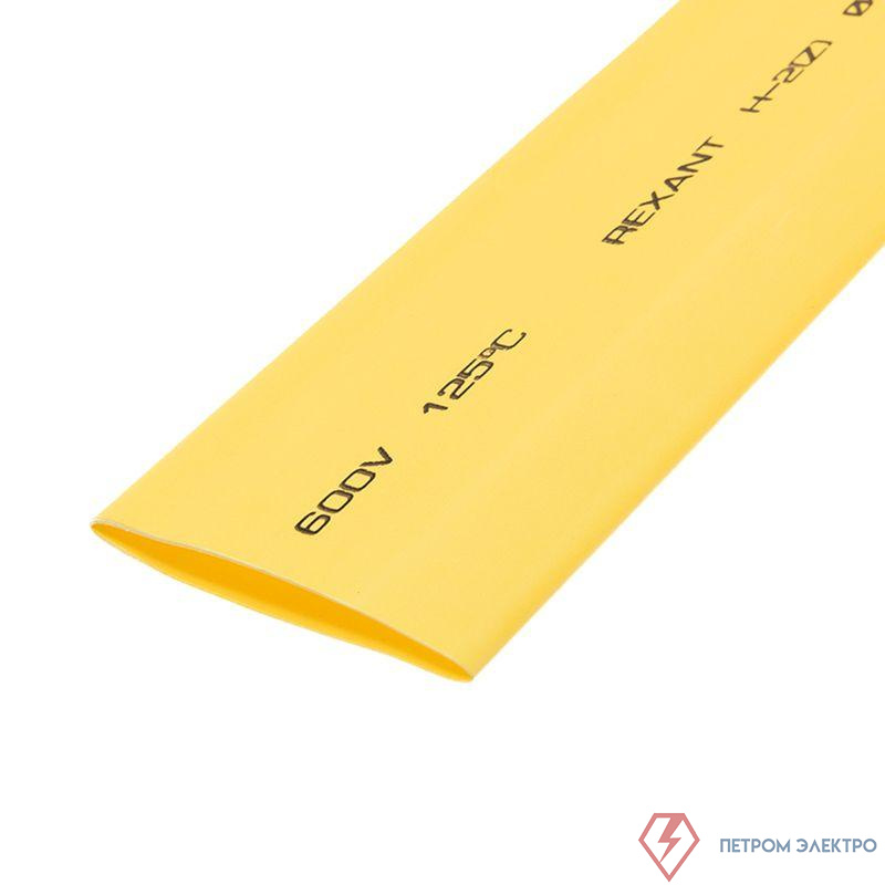 Трубка термоусадочная ТУТ нг 40.0/20.0 желт. 1м Rexant 24-0002