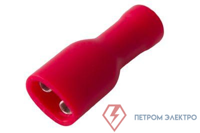 Клемма плоская полностью изол. (VF 1.25-187(8) А) (уп.100шт) Rexant 08-0611