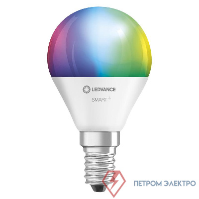 Лампа светодиодная SMART+ WiFi Mini Bulb Multicolour 5Вт (замена 40Вт) 2700…6500К E14 (уп.3шт) LEDVANCE 4058075485990