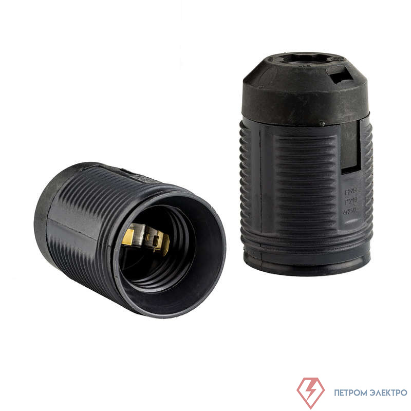 Патрон подвесной E27 фигур. резьба черн. DUWI 24529 2