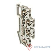 Колодка клеммная ST-2.5 26А двойн. пружинная сер. EKF plc-jxb-st-2.5-4-2