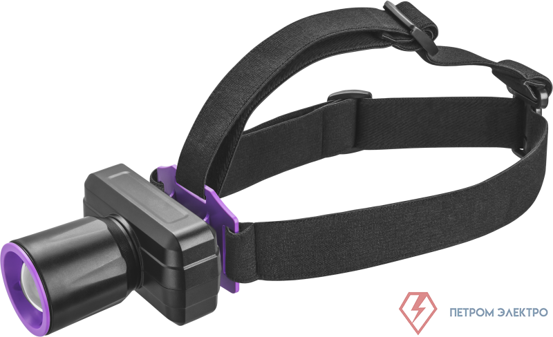 Фонарь аккумуляторный налобный 90 864 OPT-H06-ACCU 1LED 5Вт 3 реж. Li-Ion 1.2А.ч ОНЛАЙТ 90864