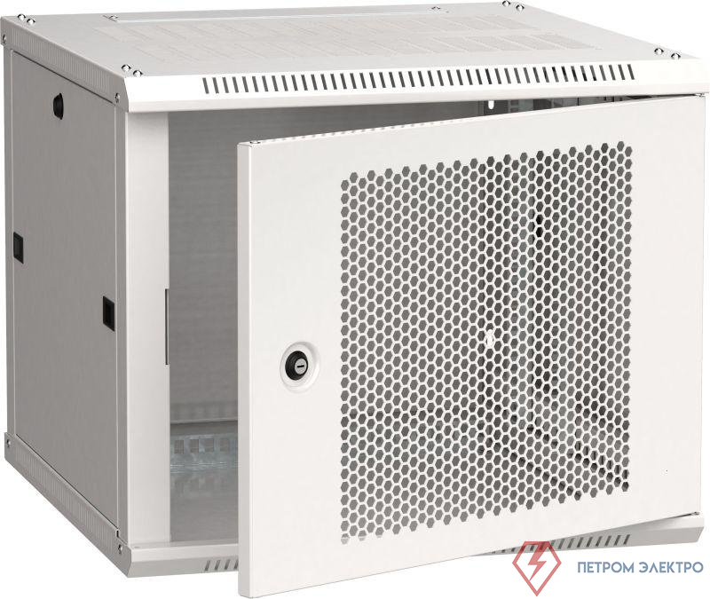 Шкаф LINEA W 9U 600х600мм перфорир. дверь RAL7035 ITK LWR3-09U66-PF