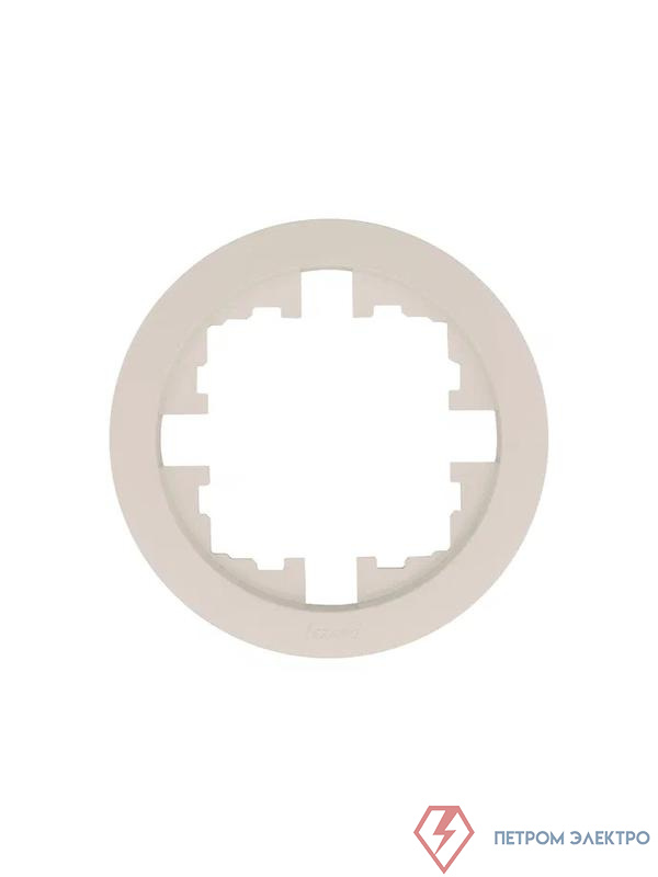Рамка 1-м OSEN горизонт. круглая сл. кость LEZARD 744-9000-146