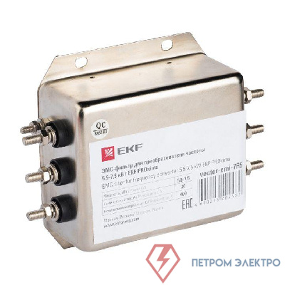 ЭМС-фильтр для преобразователя частоты 0.75-1.5кВт EKF vector-emi-1R5