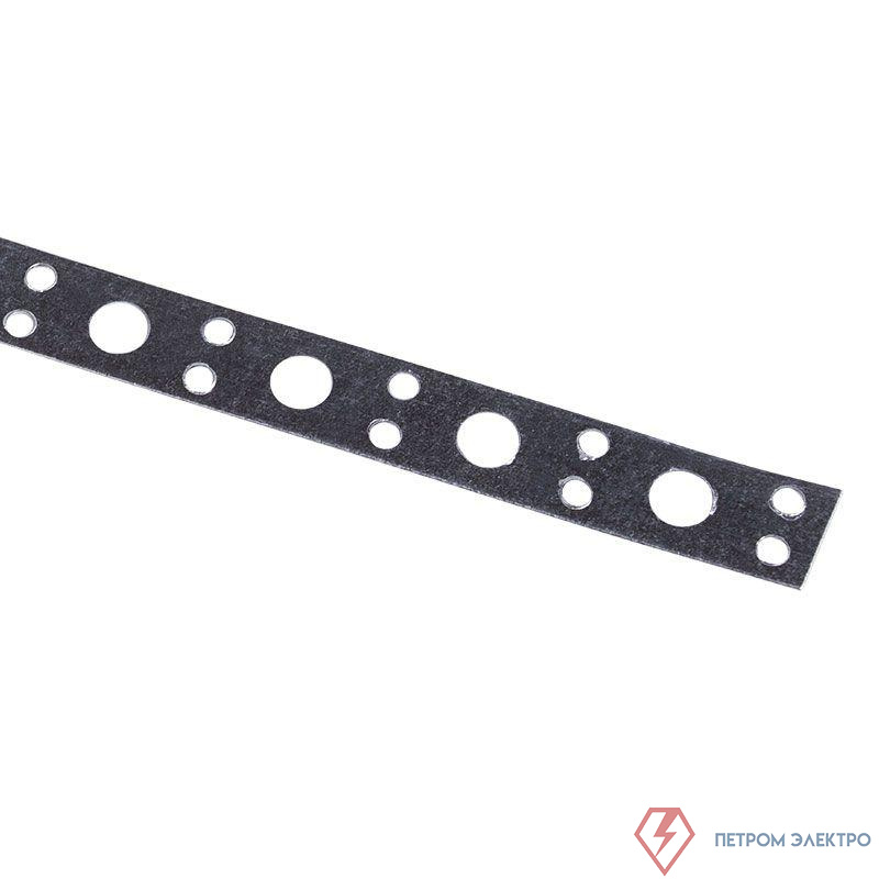 Лента монтажная перфорир. 12х0.55мм прямая полоса оцинк. (уп.25м) Rexant 07-7112-4