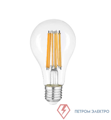 Лампа светодиодная филаментная PLED OMNI 15Вт A65 3000К тепл. бел. E27 230В/50Гц CL JazzWay 5021938 0