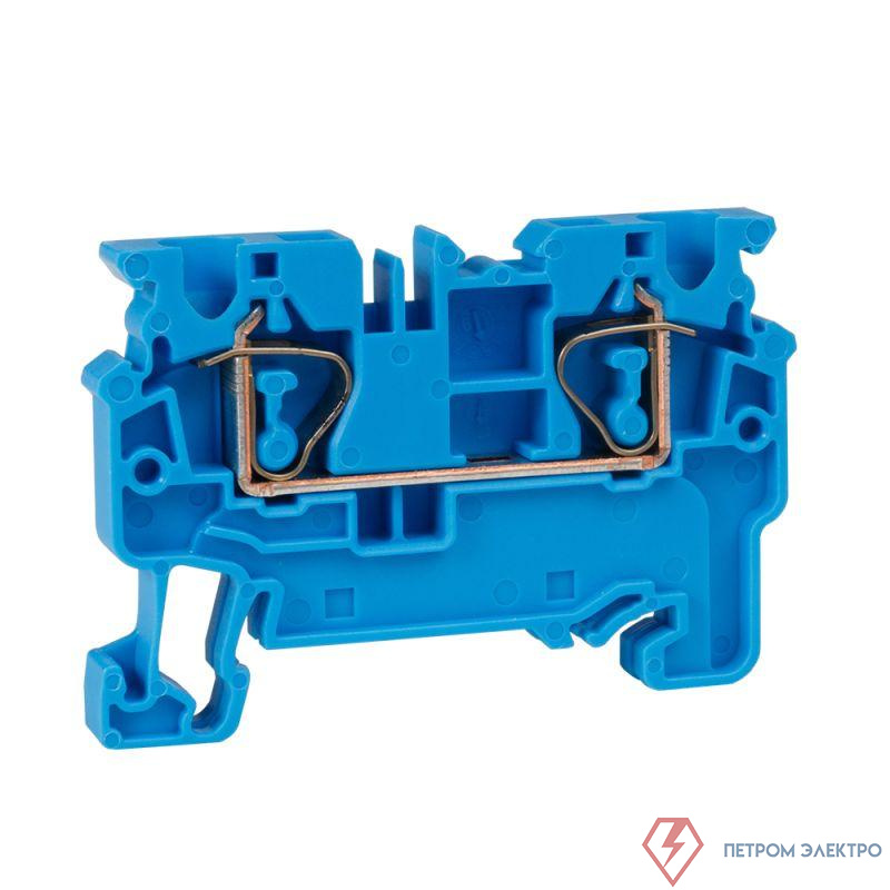 Клемма проходная пружинная OptiClip CX-4-I-BU-32A-(0.2-4) син. КЭАЗ 289714