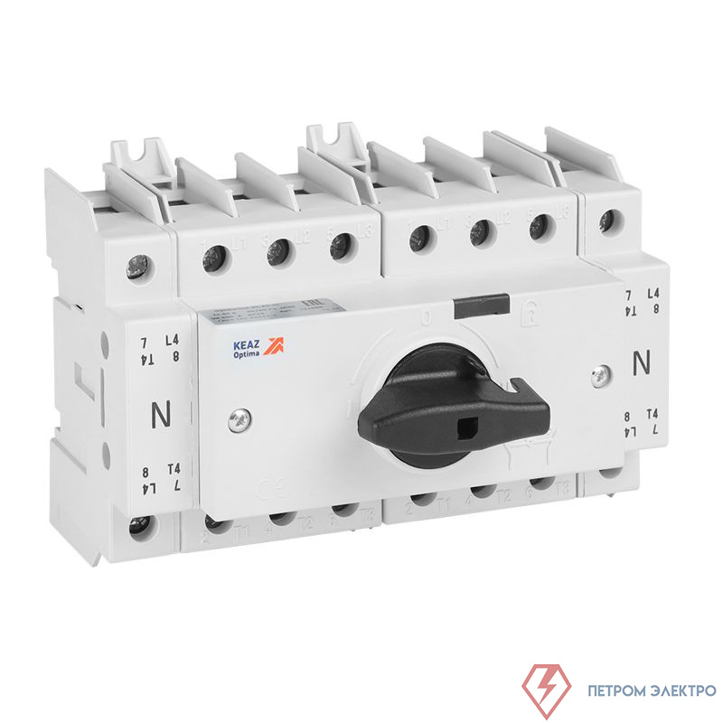 Выключатель-разъединитель реверсивный 4п 125А OptiSwitch DI-125-4C КЭАЗ 332091