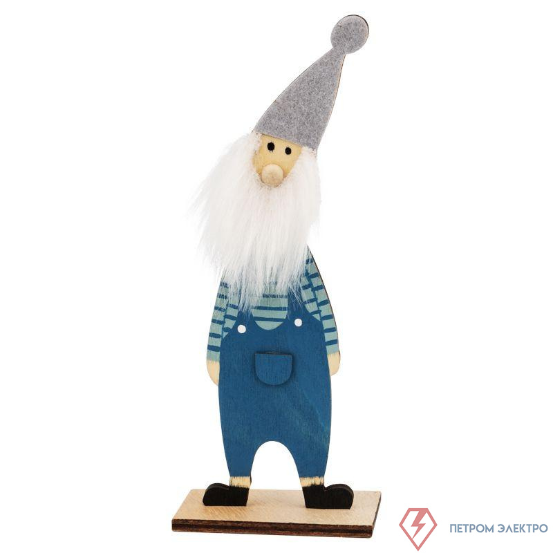 Фигура деревянная "Гномик-бородач" 7х4.5х18см IP20 Neon-Night 504-008