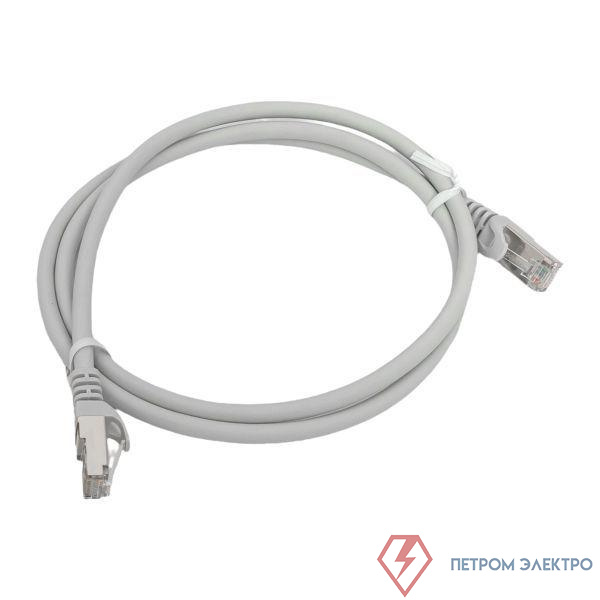 Патч-корд кат.6 экранированный FTP оболочка LSZH сер. (1.0м) TERACOM PRO EKF TRP-6FTP-LSH-1M-GY
