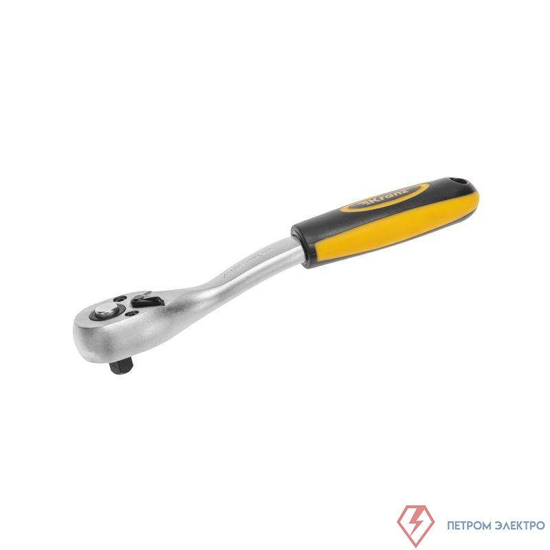 Ключ-трещотка для торцовых головок 1/4 СrV 72 зубца Kranz KR-12-8403