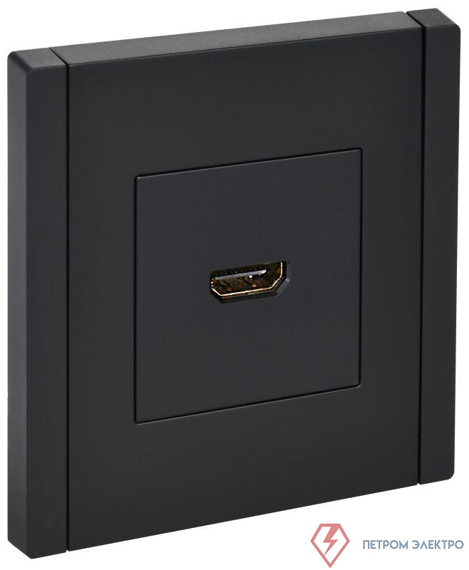 Розетка HDMI FORTE&PIANO FP140 черн. IEK FP-H10-K02