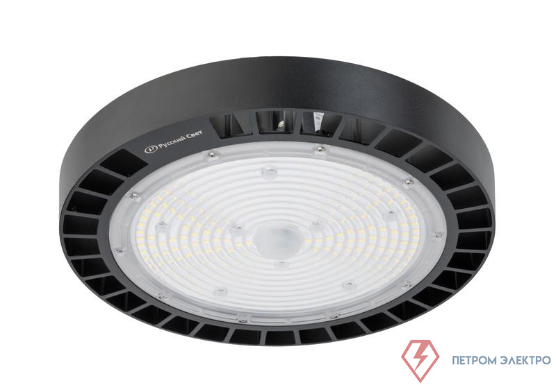 Светильник ДСП IB 10 S 150W M 850 BK LED Highbay D298xH112мм 150Вт 5000К IP65 подвес черн. Русский Свет 16091023048