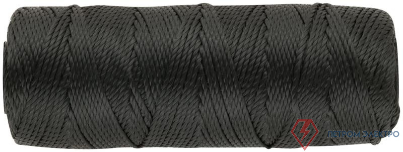 Нить крученая на катушке 1.1ммх100м 680 текс р/н=35кгс черн. FIT 68323