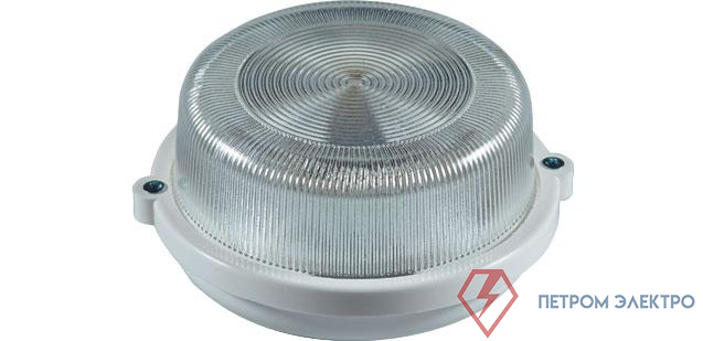Светильник НПП 03-100-010.2 Луна 10 ЖКХ накладной с решеткой пластик. Владасвет 10698