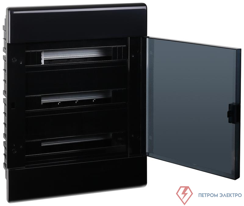 Щиток Тусо скрытая проводка на 54 модуля с дверцей 645х464х116мм (черный) Ruvinil 68154Ч