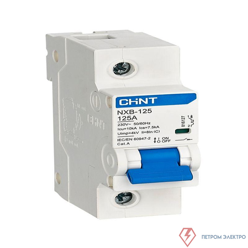 Выключатель автоматический модульный 1п C 100А 10кА NXB-125 (R) CHINT 816125