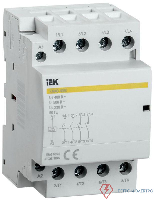 Контактор модульный КМ40-40М AC/DC KARAT IEK MKK21-40-40