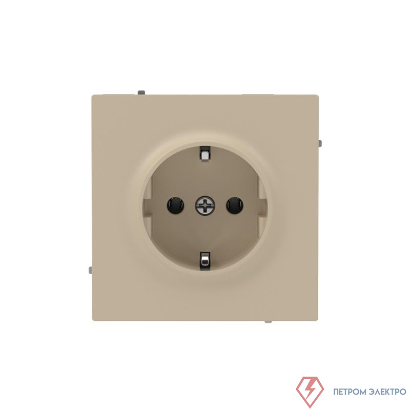 Розетка силовая KANT 2P+E без шторки ванильн. марципан DKC 7015033