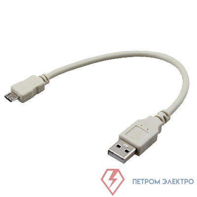 Шнур micro USB (male) - USB-A (male) 0.2M (уп.10шт) Rexant 18-1162