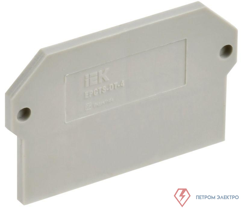 Заглушка для CTS-DT 4кв.мм сер. IEK YCT15-04-K03-004-ZGL