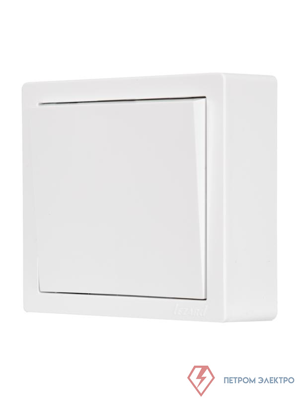 Выключатель 1-кл. ОП LETO бел. LEZARD 752-0200-100