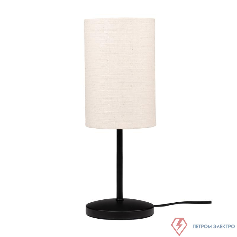 Светильник настольный JH3-01-iv E14 IP20 110х110х310мм метал.; ткань; PVC-пластик беж. JazzWay 5062351