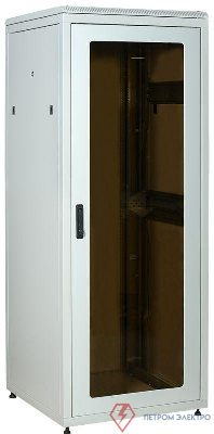 Шкаф сетевой LINEA N 38U 800х800мм стекл. передняя дверь задняя металлическая сер. ITK LN35-38U88-GM