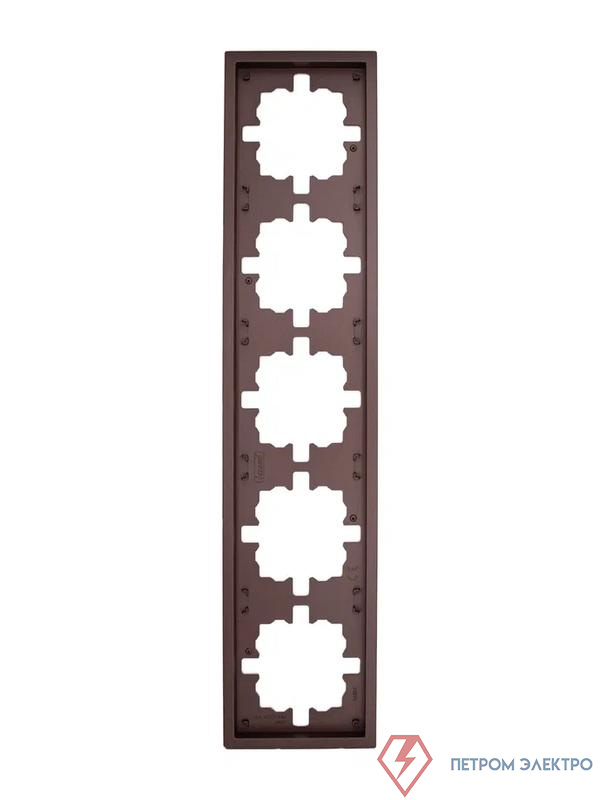 Рамка 5-м ZIMA горизонт. шоколад LEZARD 704-7300-150