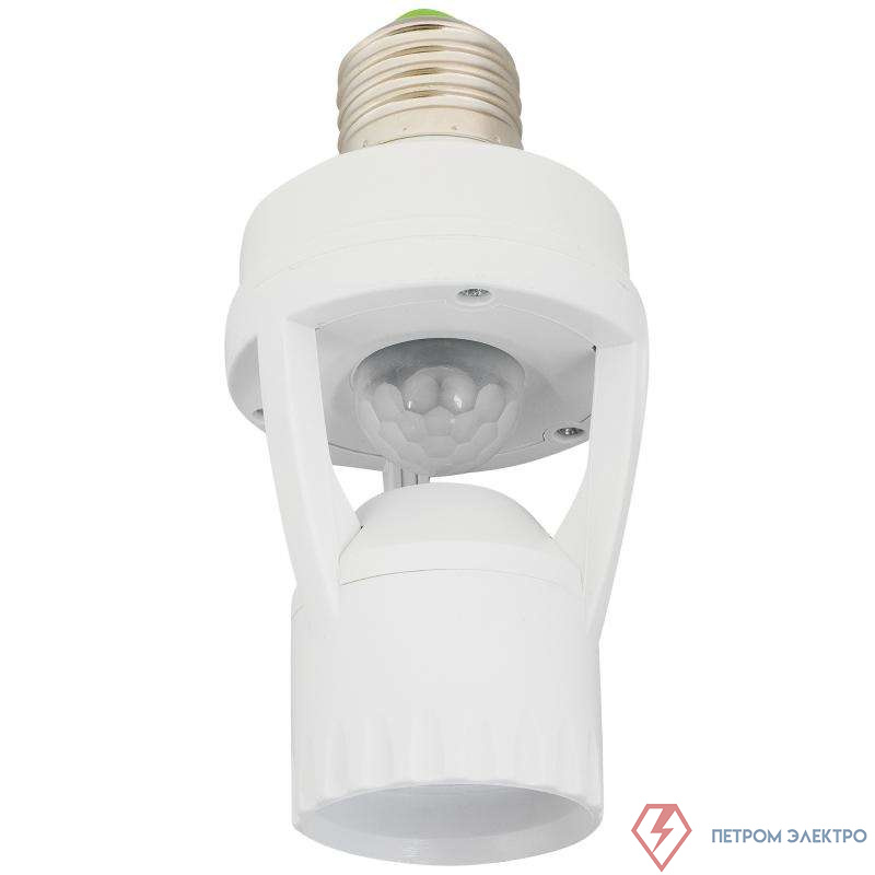 Датчик движения DDL-01 патрон E27 360град. 60Вт 10-300с 6м 3-2000Лк бел. Duwi 25817 9