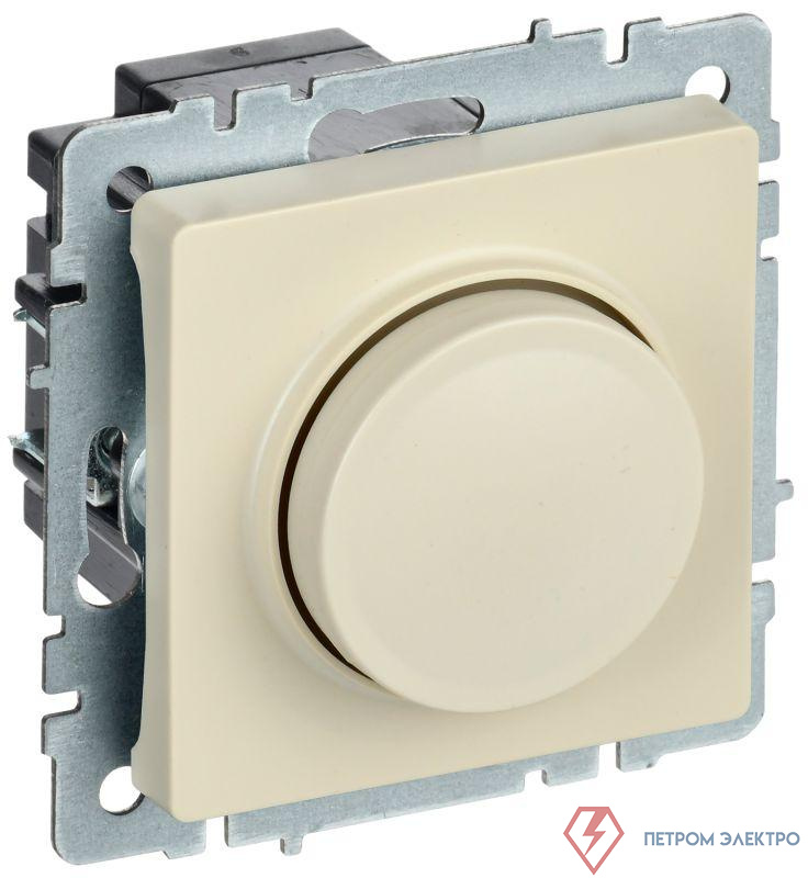 Светорегулятор СП BRITE пов-наж. 600Вт СС10-1-0-БрКр механизм беж. IEK BR-D20-0600-K10