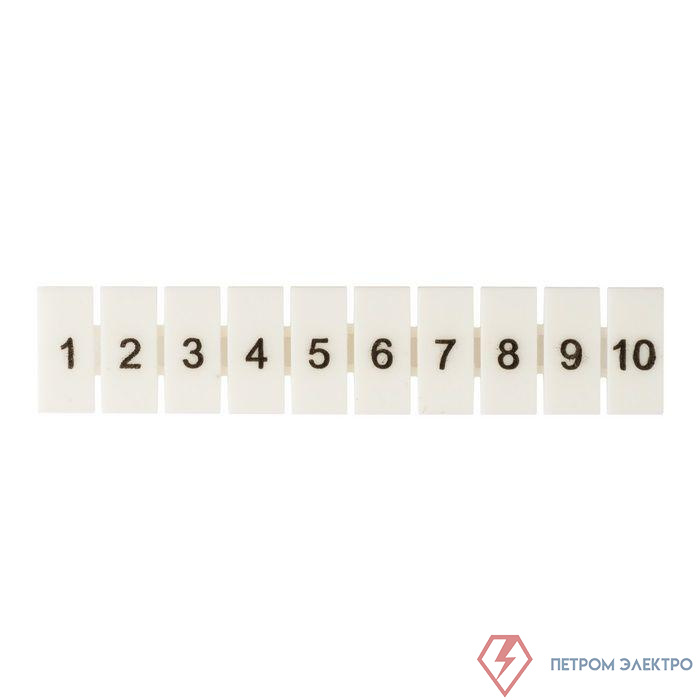 Маркеры для UT/ST/Push-in 6 с нумерацией 1-10 (уп.100шт) PROxima EKF zb-st-6-1-10