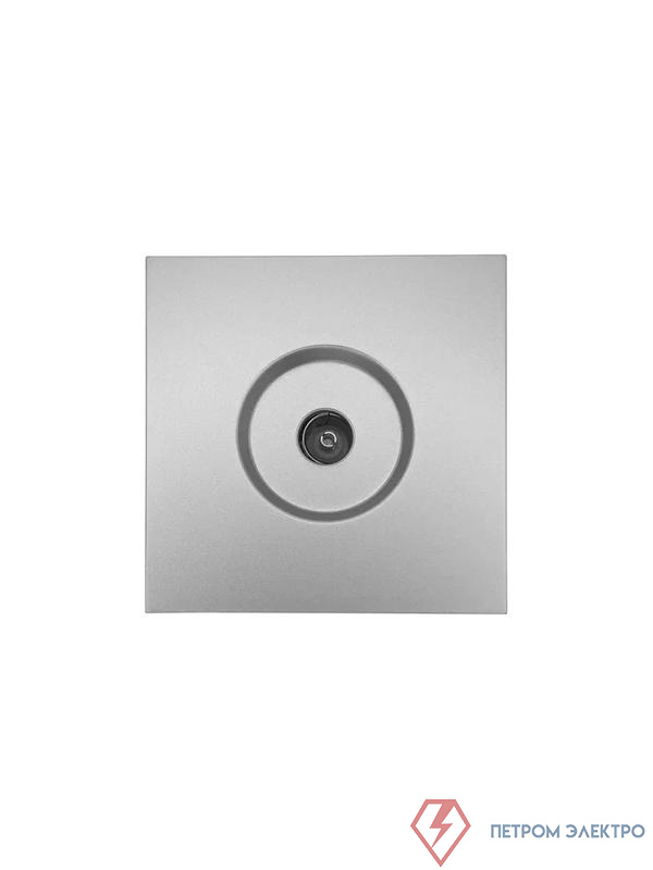 Розетка ТВ оконечная СП ZIMA IP20 сер. матов. LEZARD 704-7488-130