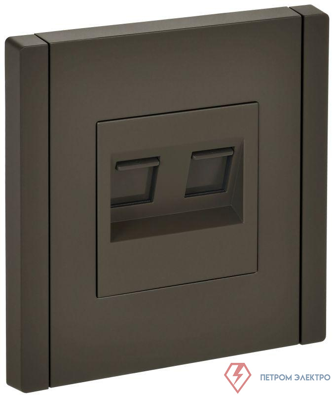 Розетка 2-м RJ11+RJ45 кат.5E FORTE&PIANO FP335 сер. IEK FP-KT20-O-1-K03