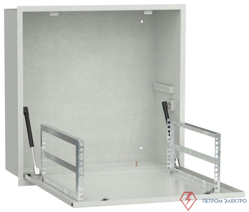 Шкаф встраиваемый потол. 4U 600х600мм дверь метал. Сер. LINEA R ITK LR35-4U66-MF