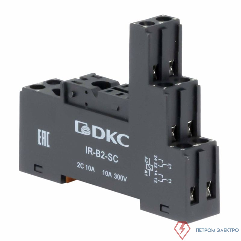 Элемент базовый пассивный для установки одиночных реле до 230В АС/DC DKC IR-B2-SC