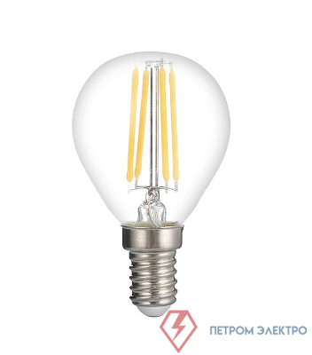 Лампа светодиодная филаментная PLED OMNI 6Вт G45 4000К нейтр. бел. E14 230В/50Гц FR JazzWay 5021150
