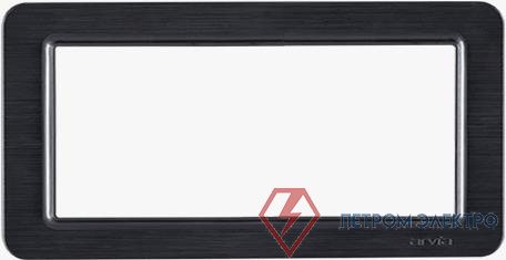 Рамка двойная для розетки LAVIN черн. ARVIA 21 25 4000 027