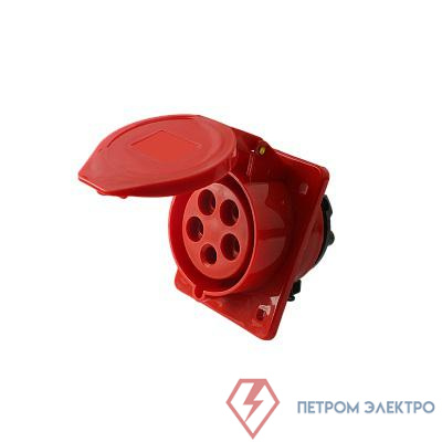 Розетка стационарная СП PPC 425 32А 5п 3Р+РЕ+N 380В IP44 Pro JazzWay 5073036