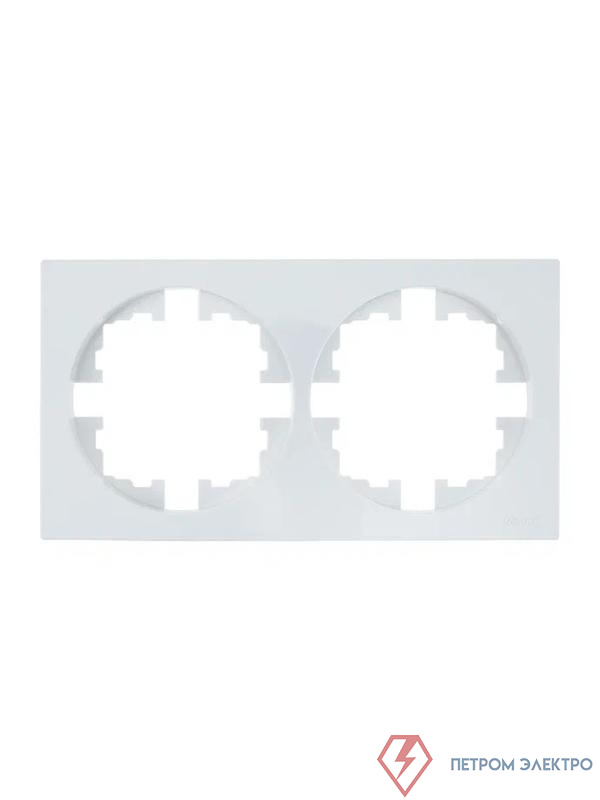 Рамка 2-м OSEN горизонт. квадрат бел. LEZARD 743-0200-147